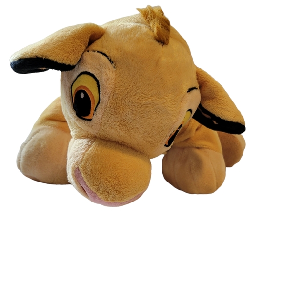 Disney Just Play The Lion King Simba LARGE SOFT Plush Embroidered Face Doll NICE - Picture 1 of 5